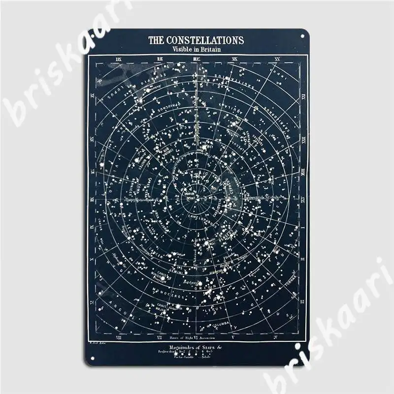 Vintage Star Constellations Ma - đánh giá và giá Star Map Poster