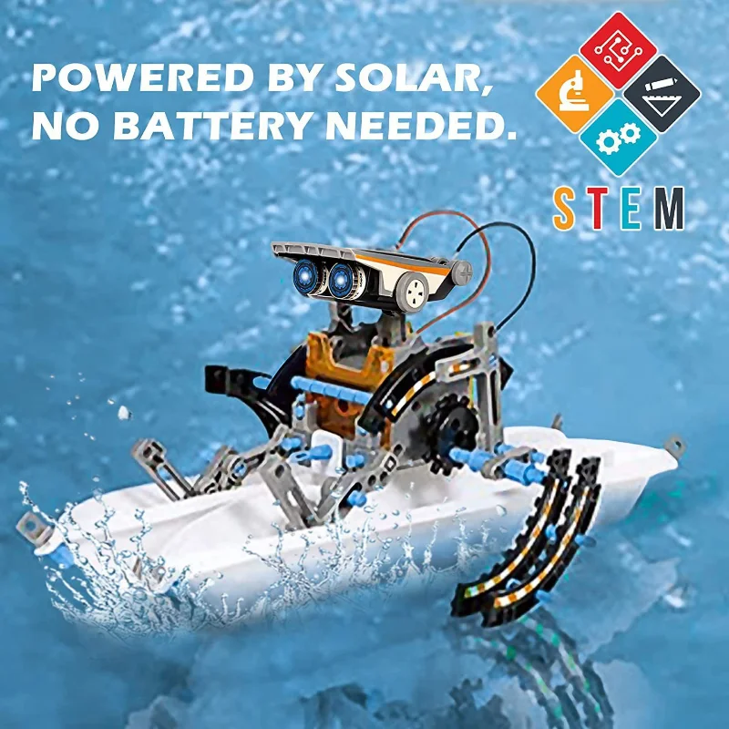 13-in-1 Solar Powered Robot Ki - đánh giá và giá Science Project Robot