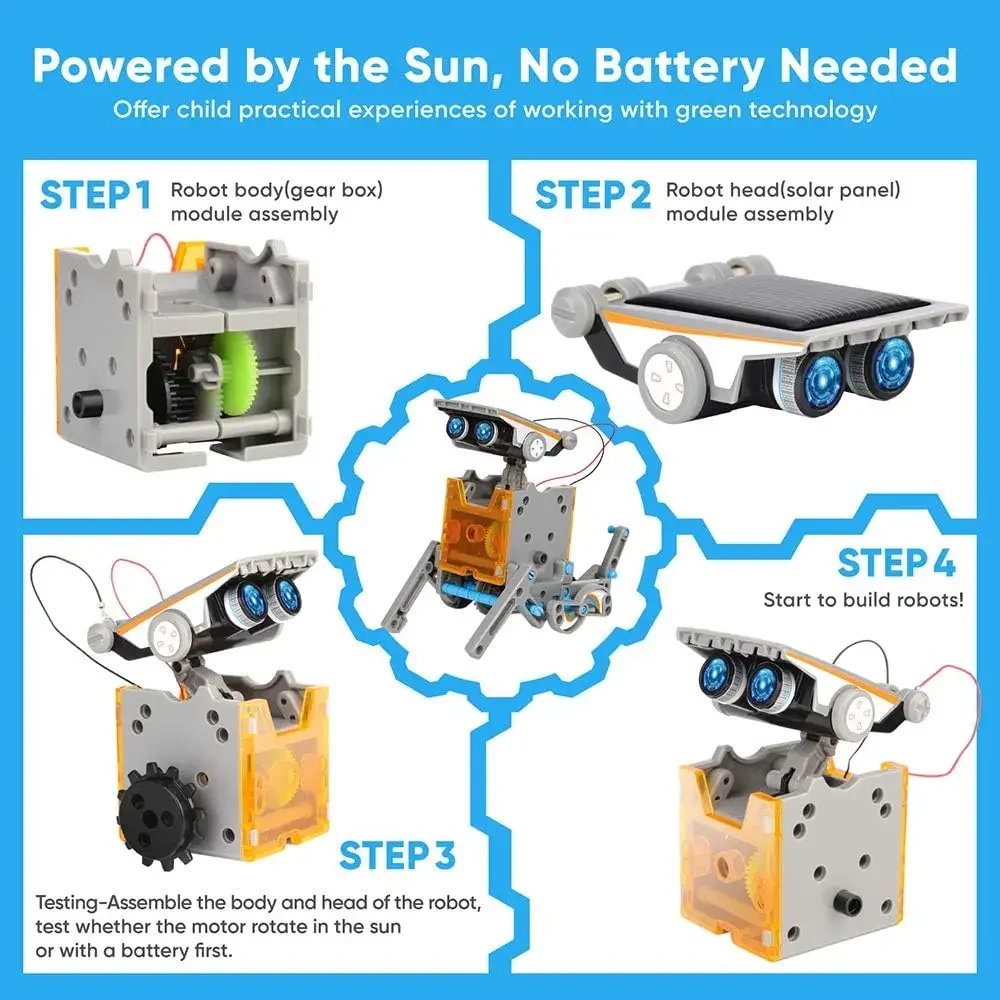 13-in-1 Education Solar Robot  - đánh giá và giá Science Project Robot
