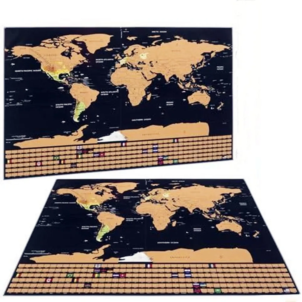 New Deluxe Travel Scratch Worl - đánh giá và giá Star Map Poster