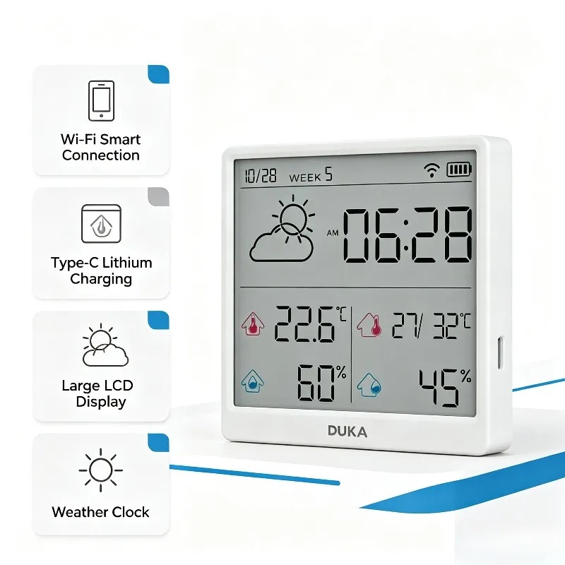 DUKA TH3 Wifi Smart Temperatur - đánh giá và giá Weather Station Indoor