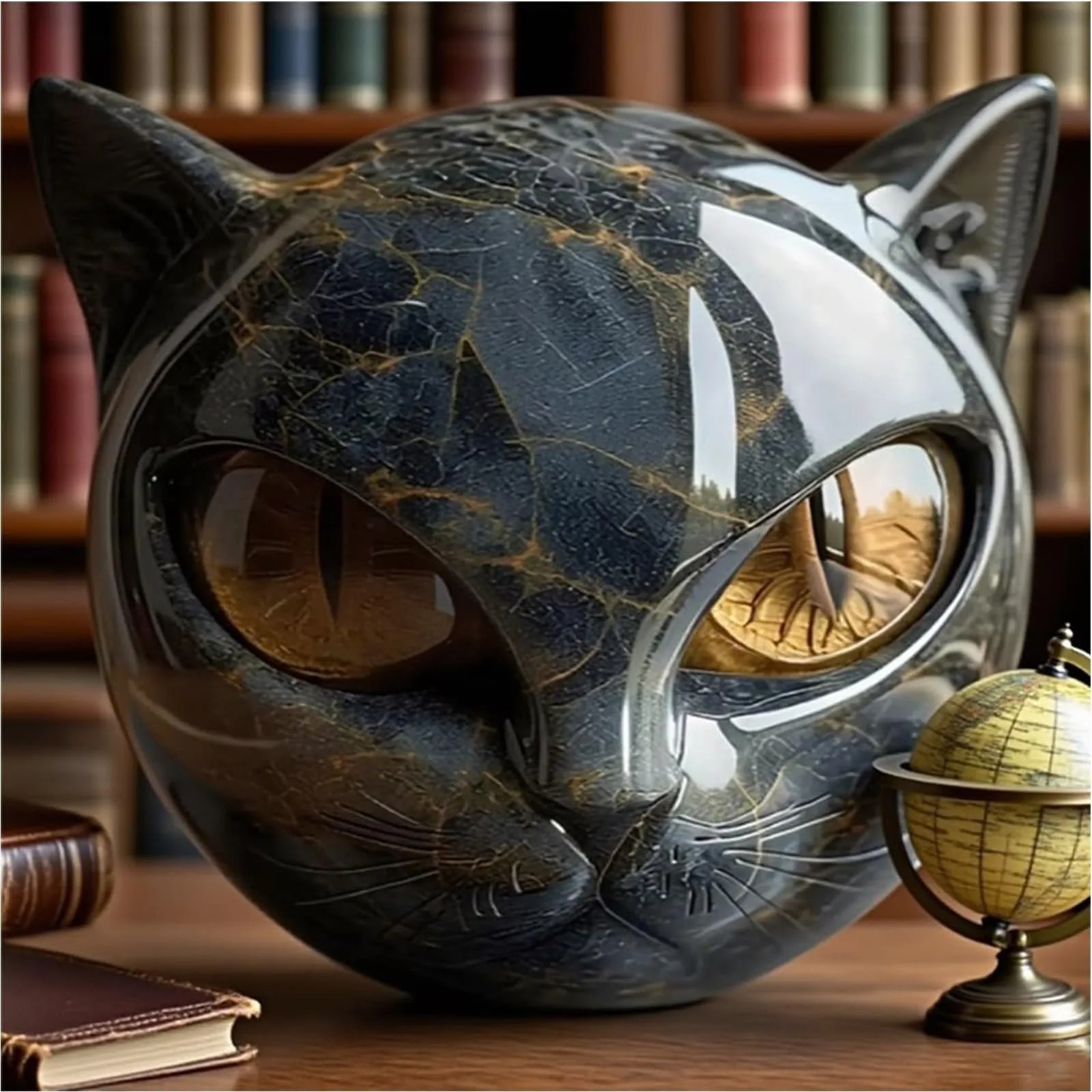 Decorative Black Cat Stone Fig - đánh giá và giá Newton Cradle Large