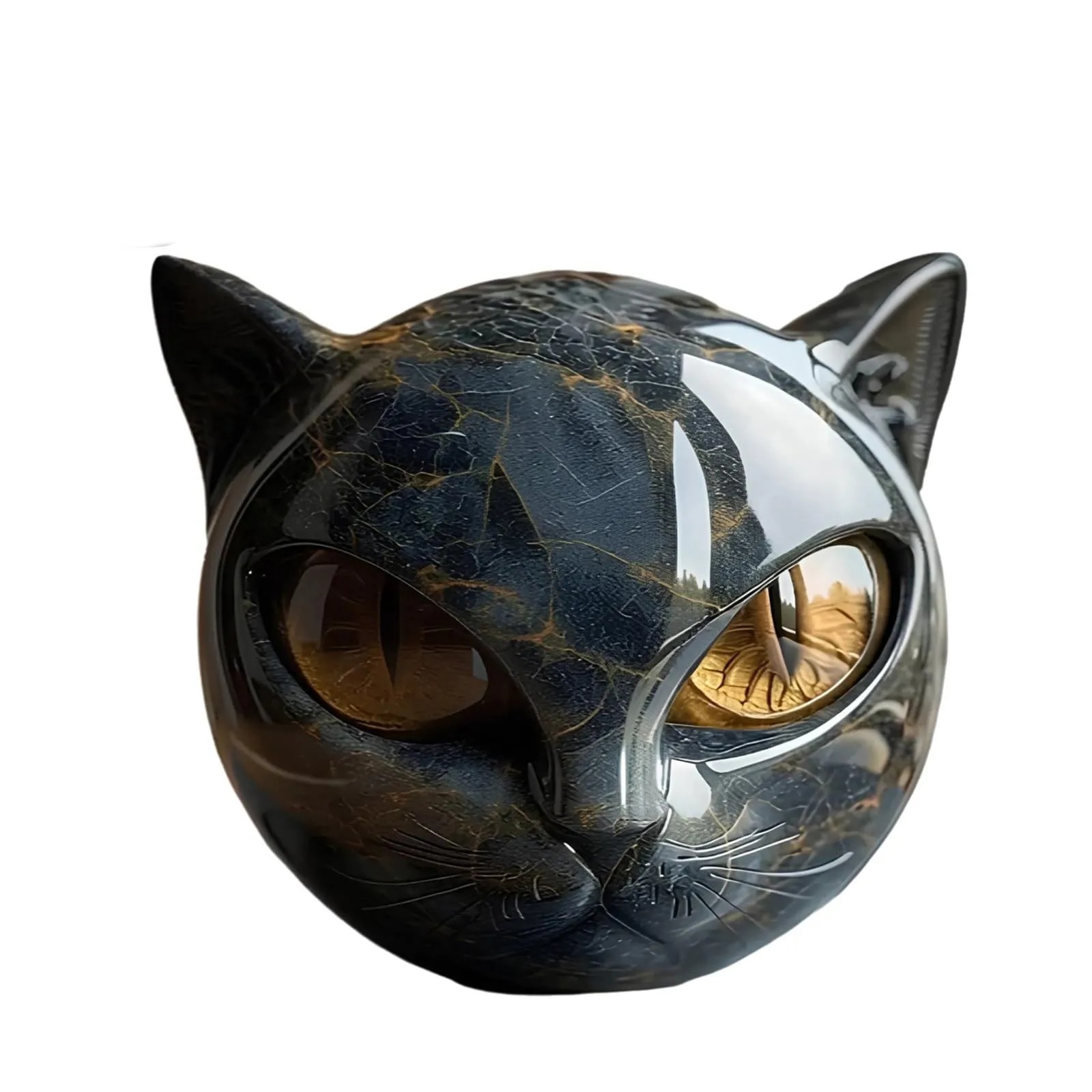 Decorative Black Cat Stone Fig - đánh giá và giá Newton Cradle Large