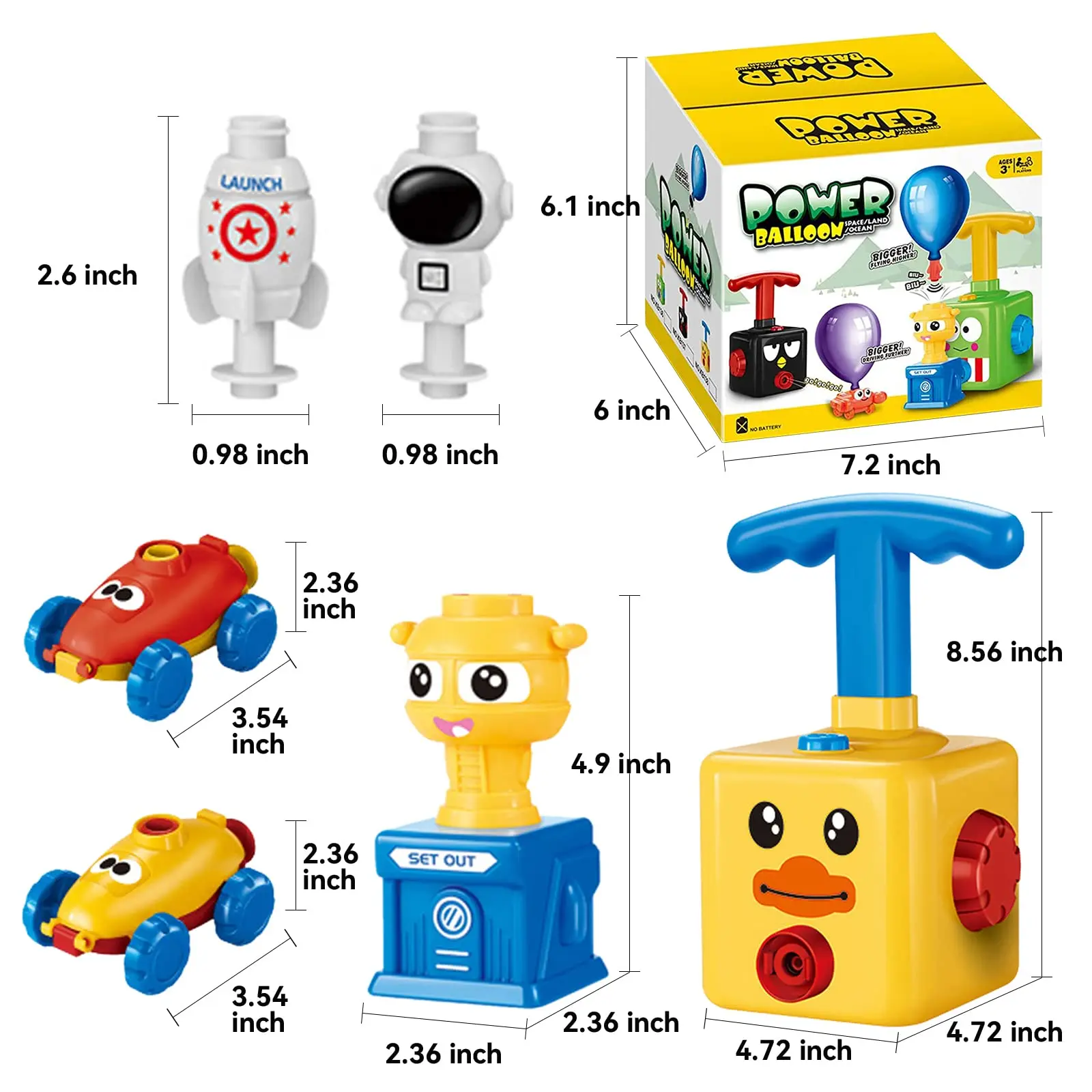 Balloon Launcher Children's Ca - đánh giá và giá Science Toy
