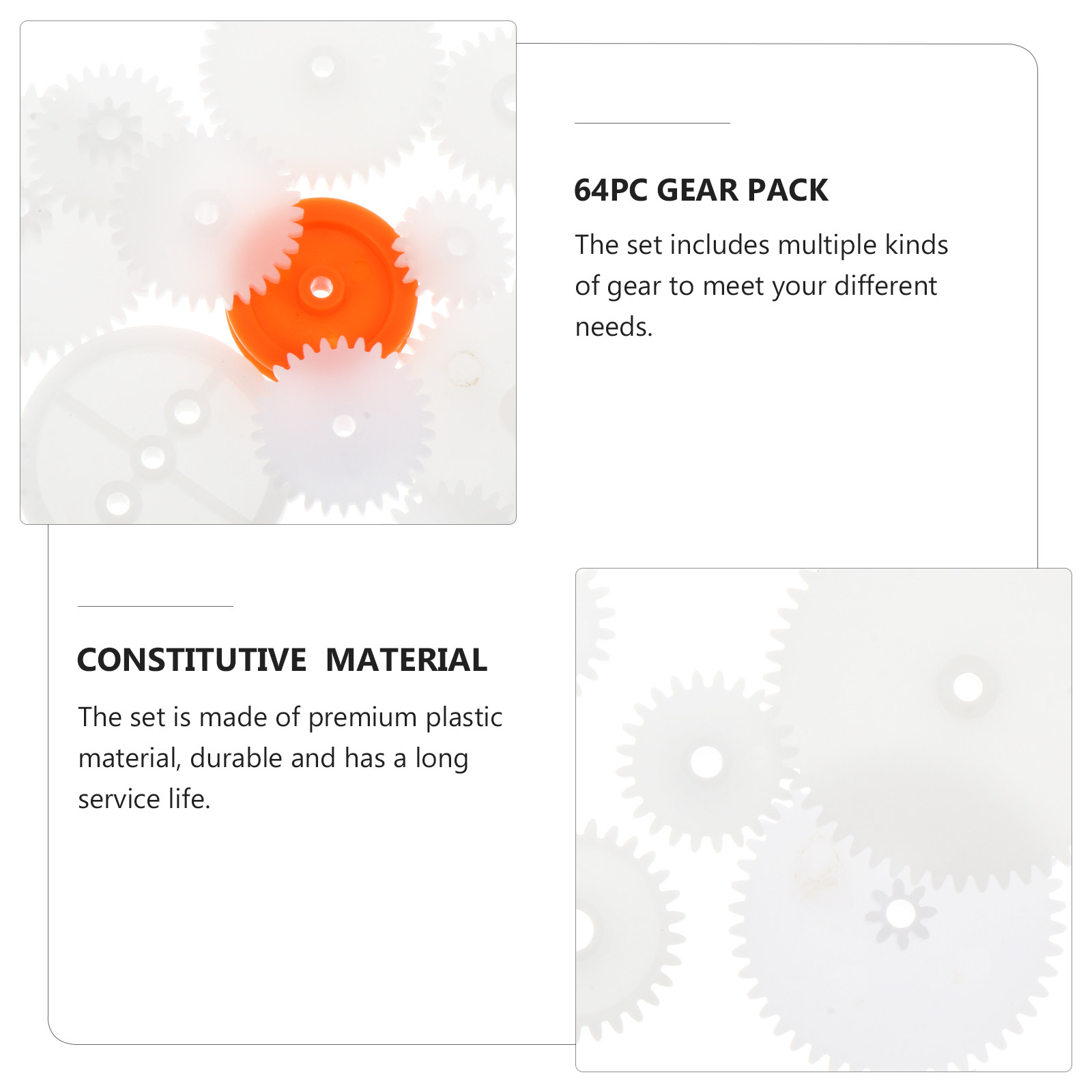 64Pcs Premium Plastic Gear Ass - đánh giá và giá Science Project Robot