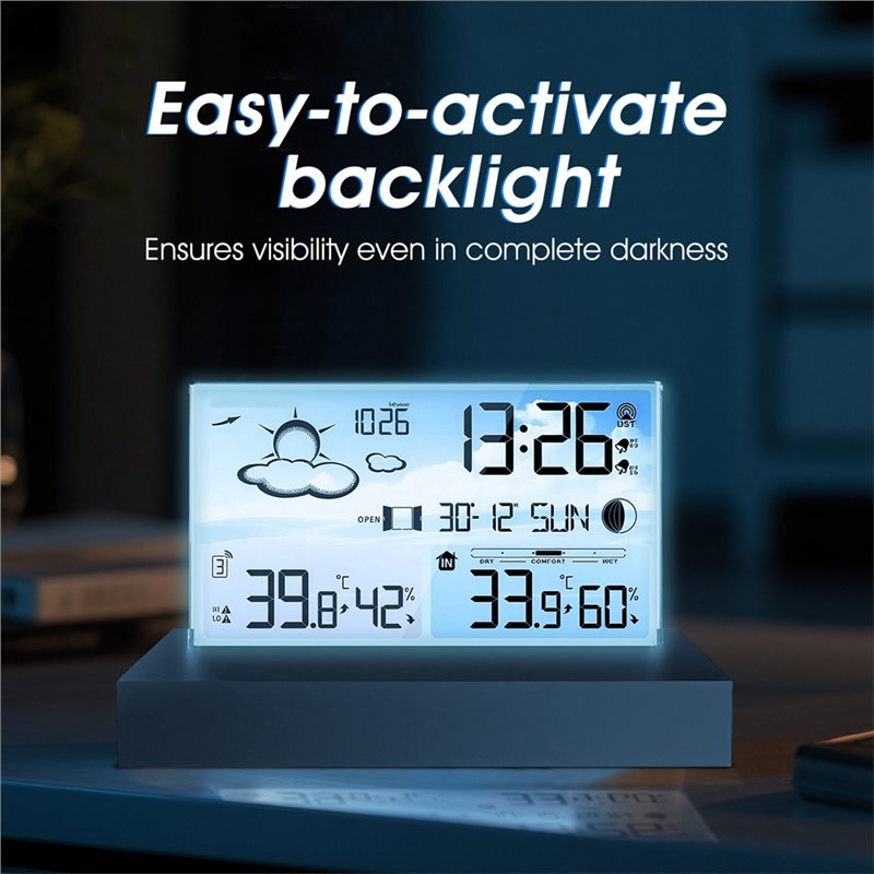 NEW HOT In Stock-Digital Weath - đánh giá và giá Weather Station Indoor